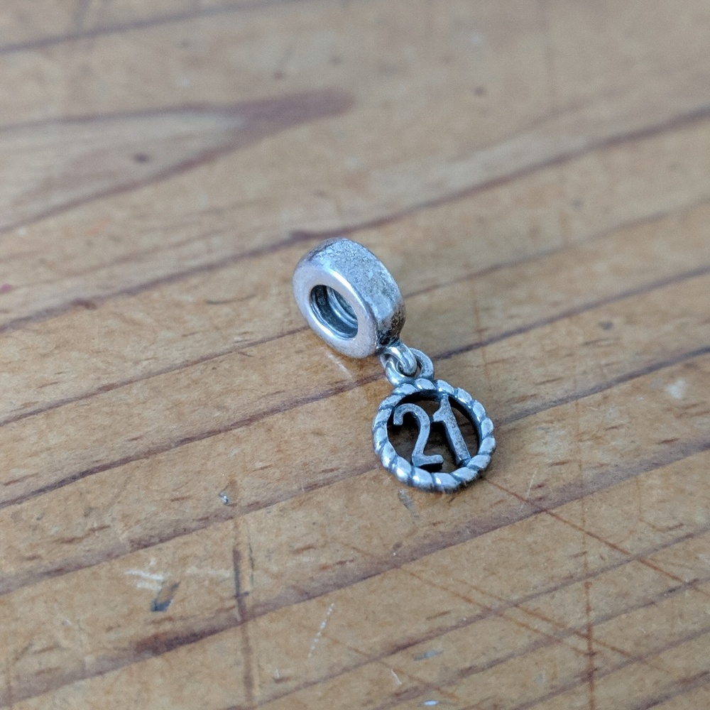 Pandora Retired 21 dangle charm